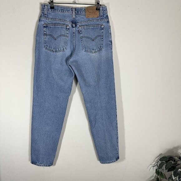 VTG Levis 550 Mom Jeans Relaxed Fit Tapered Leg Hi-Rise Blue Sz 30” Waist READ - Picture 7 of 7